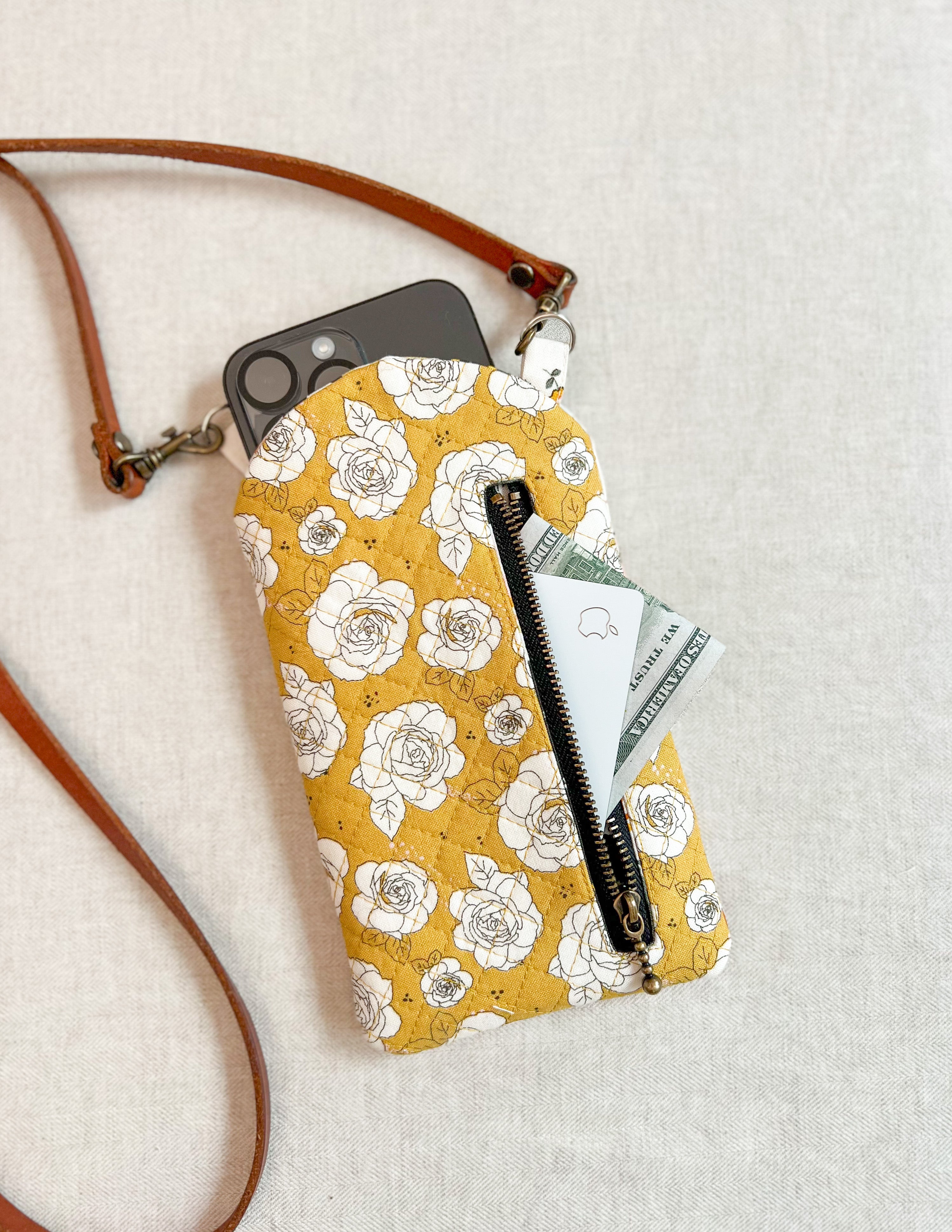 DIY 6type Cell Phone Bag / Phone purse bag / sewing tutorial [Tendersmile  Handmade] - YouTube