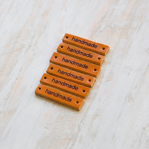 Leather tags - handmade (small)