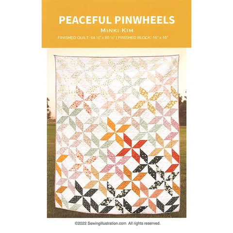 Peaceful Pinwheels Quilt Pattern (PAPER)