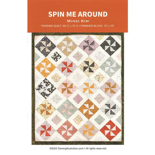 Spin Me Around Quilt Pattern (PAPER)
