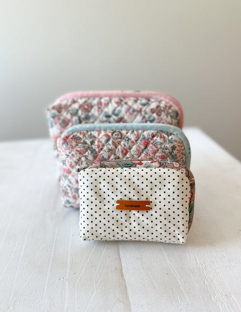 Quilted Wide Open Pouch Trio PDF Download Pattern