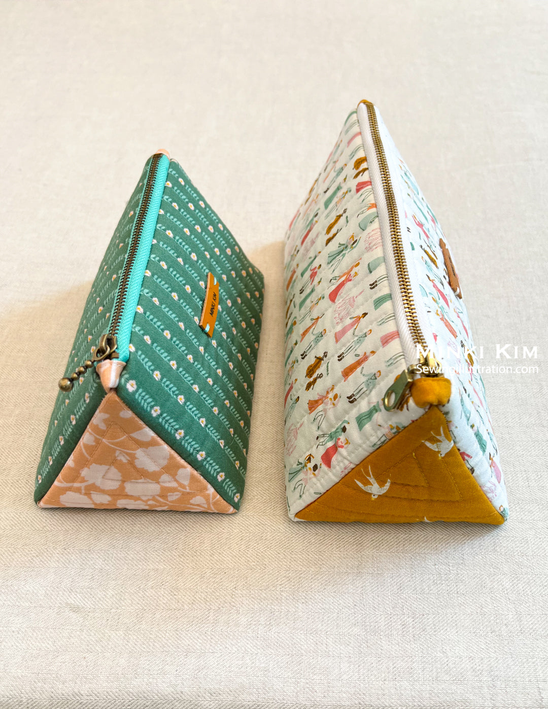 Triangle Pencil Case PDF Download Pattern – Sewing Illustration